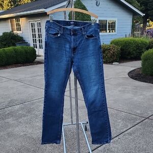 Hollister Men's Bootcut Jeans - Dark Blue 34x32
